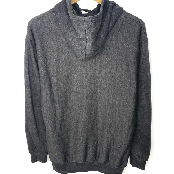 Dallas Cowboys NFL Charcoal Gray Spell Out Oversized Pullover Hoodie Sweatshirt - Picture 4 of 6